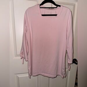E.L.I Halsbrook Pink Pima cotton Women's Top L office business casual spring